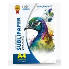 Papel Sublimático Livesub Sublipaper - Dry Fast A4 Novidade