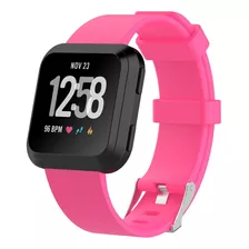 Pulseira Para Fitbit Versa - Tam P - 20 Cm Cor Rosa - Pink