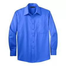 Camisa Social Masculina Tradicional Manga Longa Com Bolso