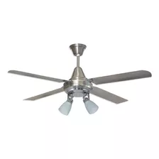 Ventilador De Techo Acero Palas Acero + Spot Móvil 2 L.