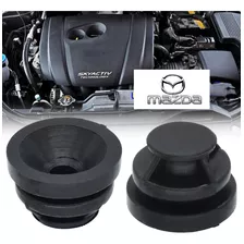 Par De Gomas Para Tapa Embellecedora Motor Mazda 3 2 Y 6