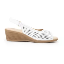 Sandalia Flexi Para Mujer Estilo 123704 Blanco