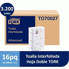 Toalla Interfoliada Tork Xpress® Advanced 16 Pqts 200 Hojas