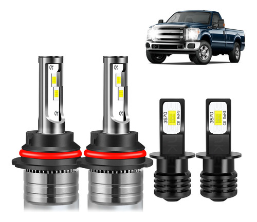 H3 9007 Led Focus Kit For Ford F-150 1994-98 1999 2000 FORD Focus ZX 3
