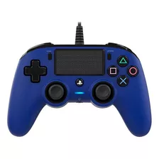 Joystick Nacon Wired Compact Controller For Ps4 Negro Y Azul