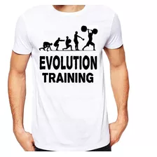 Camiseta Branca Fitness Evolution Training Ref 52