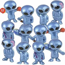  Vinyl Alien Toy Figurines Set Of 48 Fun Space Party Fa...