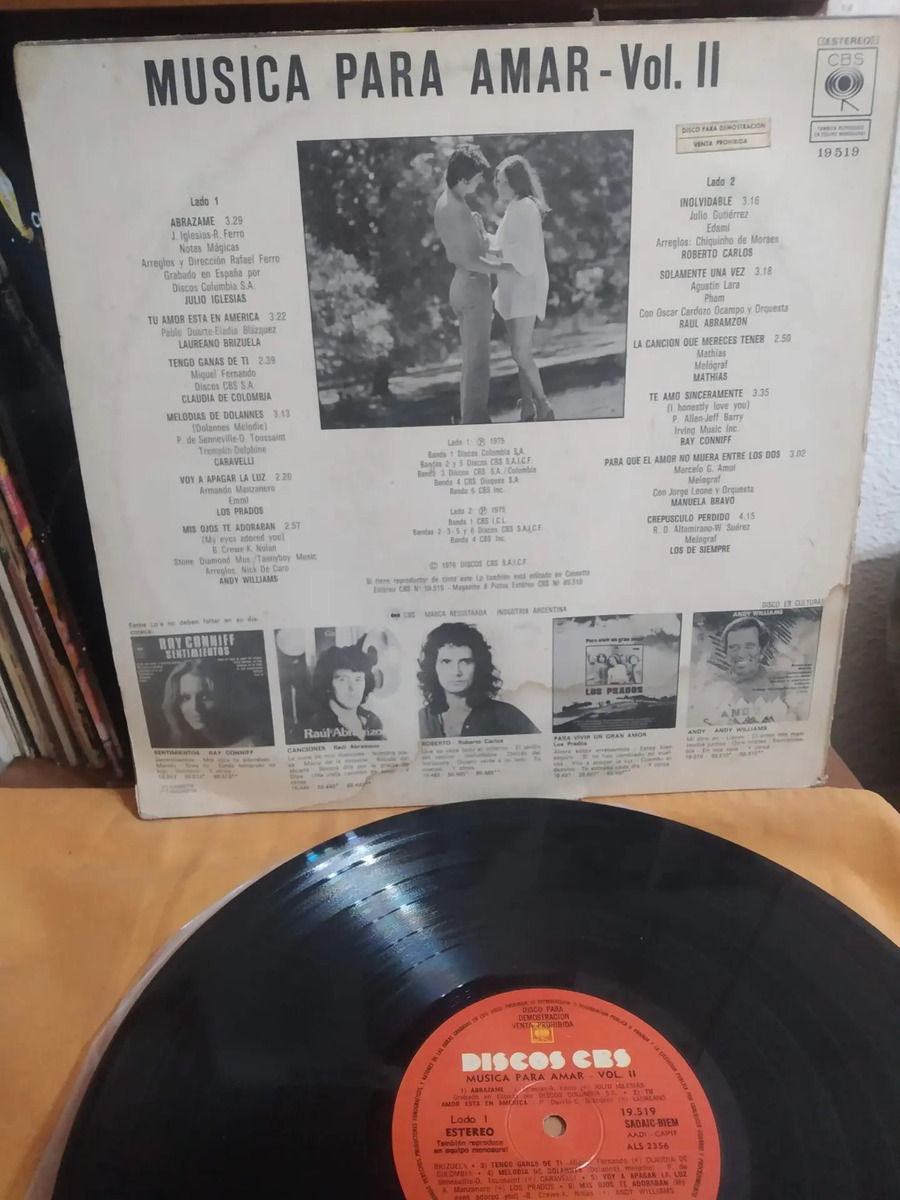 Varios Artistas - Música Para Amar Volumen 2 - vinilo 1976