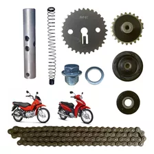 Kit Tensor Coroa + Corrente Comando Honda Biz 110i Pop 110