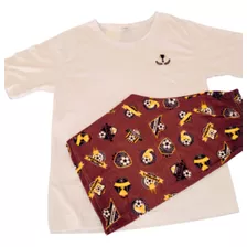 Pijama Plus Size Masculino Camiseta E Shorts 100% Algodão