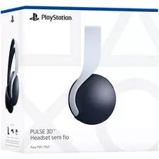 Headset Gamer Sem Fio Playstation Pulse 3d Branco E Preto