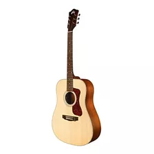 Guild Guitars Guitarra Acústica D-240e, En Natural, Tapa Mac