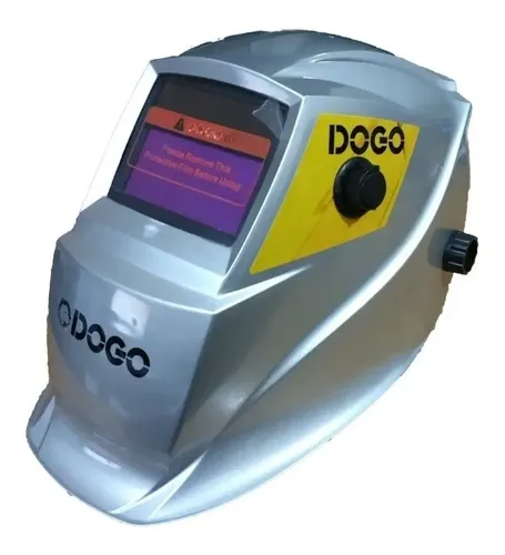 Mascara Soldar Careta Fotosensible Dogo Automatica Prof Dgm Plateado