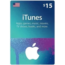Tarjeta Apple Itunes 15 Dólares Usa - Código Original