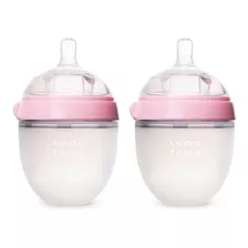 Comotomo 2 Biberones 5 Oz 150ml Color Rosa Bebe Como Tomo