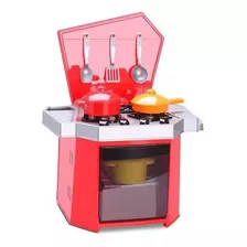 Fogão Infantil Mamy Cook Chef Com Acessórios Silmar Ref 6185