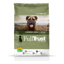 Alimento Full Trust Super Premium Full Balance System Para Perro Adulto Todos Los Tamaños Sabor Cordero, Avena Y Arroz En Bolsa De 8kg