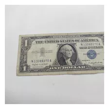 Billete De Un Dolar 1957 Sello Azul