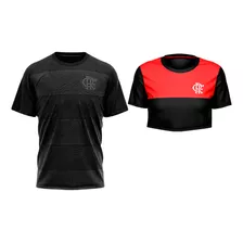 Conjunto Flamengo Casal Oficial Crooped + Camisa