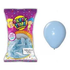 Globos Color Celeste Pastel X 25