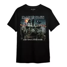 Camiseta Iron Maiden A Matter Of Life And Death Extra Grande
