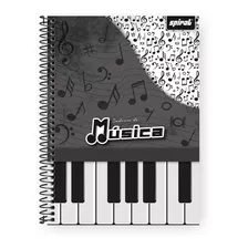 Caderno De Música Universitário Capa Dura 96 Folhas