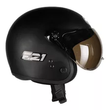 Capacete Peels F-21 Classic Cor Preto-fosco Tamanho Do Capacete 58