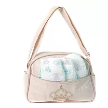 Conjunto Para Bebê Reborn 3 Fraldas C Bolsa Maternidade Bege