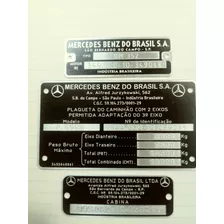 Kit 3 Plaquetas Mercedes - Benz Cabina + Capacidades + Motor