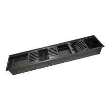 Calha Canal Organizador Úmida Preto Inox 5 Módulos - Tubrax