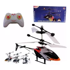 Mini Helicóptero Com Controle Remoto Sensor Brinquedo Voa