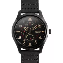 Reloj Hombre Pulsera Walla Timekeeper Midnight Black Seiko 