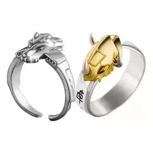 2 Anillos Digimon Anime Omegamon Cosplay Wargreymon Acero