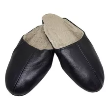 Chinelo Pro Papai De Couro Forrado Super Quentinho