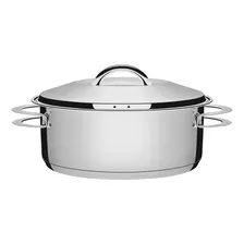 Caçarola Rasa Inox Fundo Triplo Solar 28cm 7,1l Tramontina