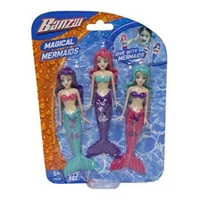Muñecas De Sirena Magica De 3 Piezas De Banzai Primavera Y V