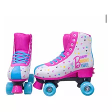 Patins Disney Barbie, Seja Feliz, Brilhe Com Você