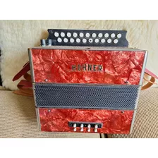 Acordeon Hohner 8 Baixos Gaita Ponto Sanfona 3 Voz G C