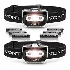 Vont 'spark' Led Linterna Frontal Baterias Incluidas Equipo 