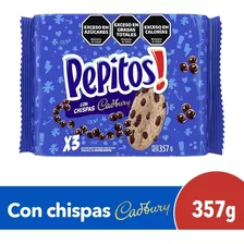 Tripack Galletitas Pepitos Con Chips De Chocolate Cadbury 357g