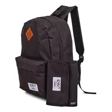 Mochila Clásica Urbana + Cartuchera Plegable Reforzada 