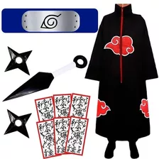 Akatsuki Capa Manto Sasuke Naruto Tecido De Alta Qualidade