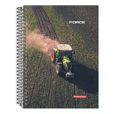 Caderno Universitário 1 Matérias Force 80 Folhas Capa Dura Cor Force Trator