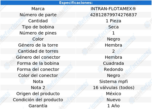 Bobina Nissan Tsuru 10-14 240sx Altima 93-97 Sentra 91-94 Nx Foto 2