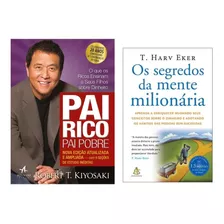 Kit Livro Pai Rico Pai Pobre E Segredos Mente Milionária