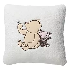 Storytime Pooh Soft Sherpa Nursery Throw Pillow - Crema