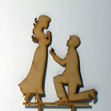 Cake Topper Nos Casamos Boda Casamiento 18 Cm Ancho X Unidad