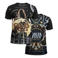 Kit 2 Camiseta Greta Van Fleet Estilo Banda Rock Estampada