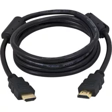 Cabo Hdmi 2 Metros Com Filtro Hd Ponta Banhada Ouro 24k