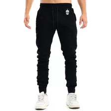 Calça Jogger Masculina Jeans Sarja Elástico Cintura Lycra